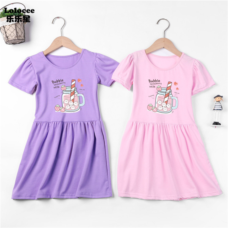 Summer Clothing For Teen Girls - Vestidos informales de zumo de fresa