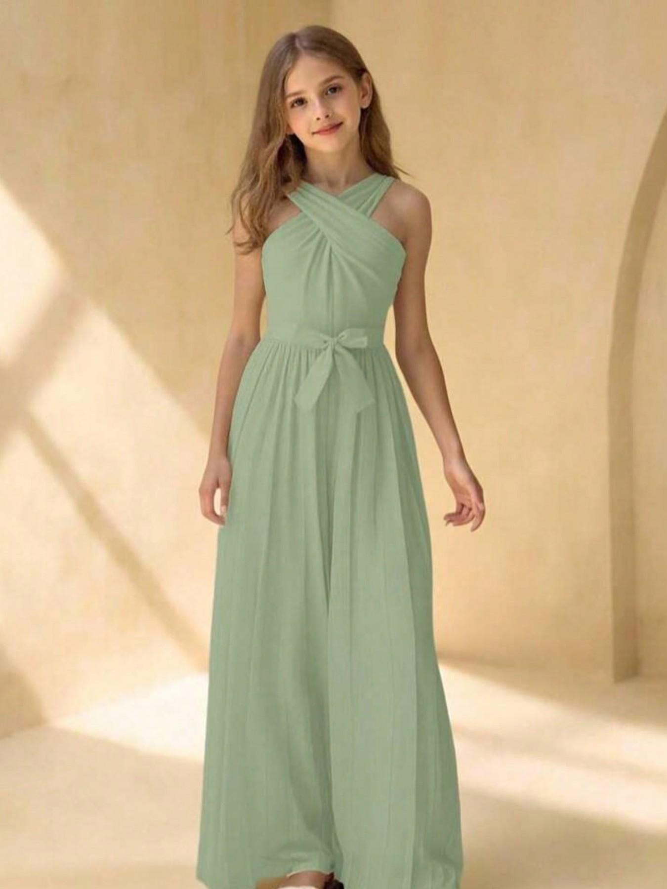 Summer Clothing For Teen Girls - Elegante Mono sin Mangas con Cuello