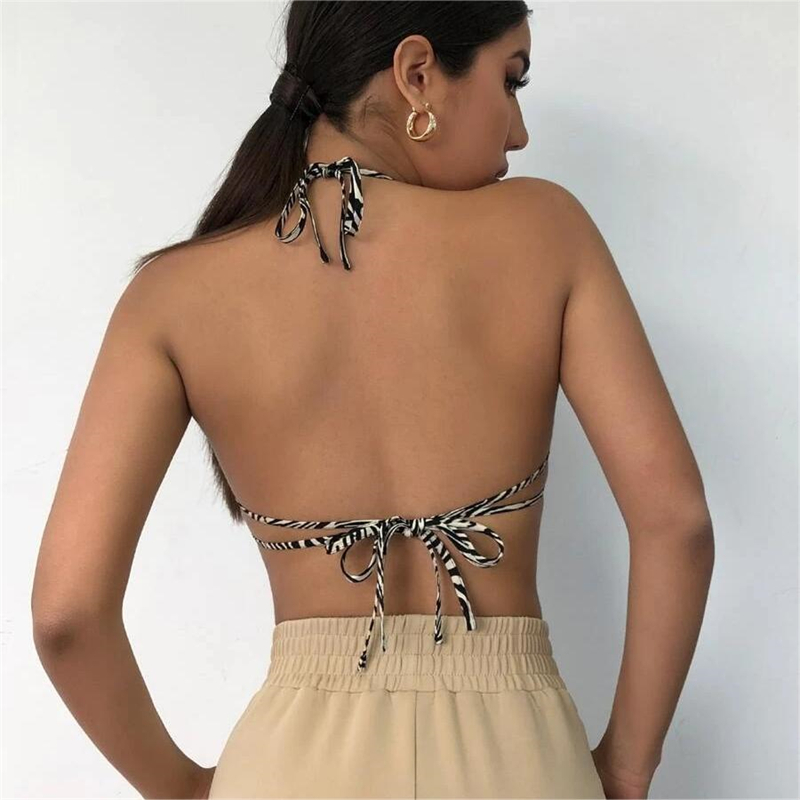 Summer Clothing Zara - Camisola con cuello Halter para mujer,