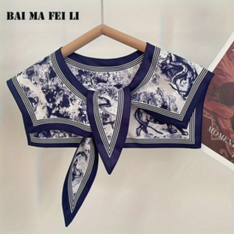 Off Shoulder Blouse - Pañuelo de Seda Versátil para Mujer,