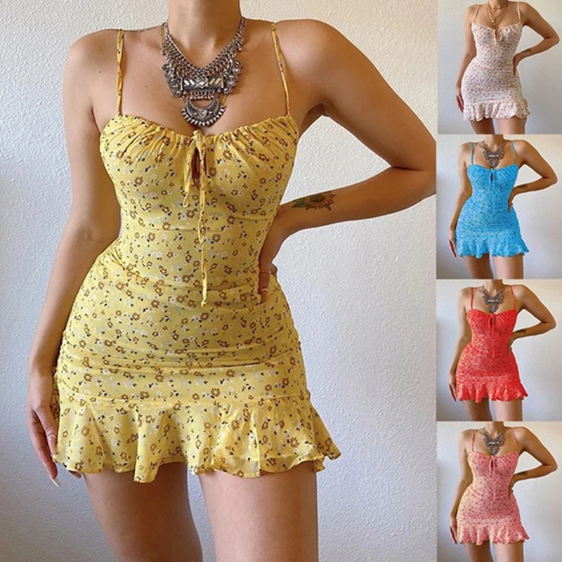 Summer Zara - Vestido camisola floral pequeño para mujer,