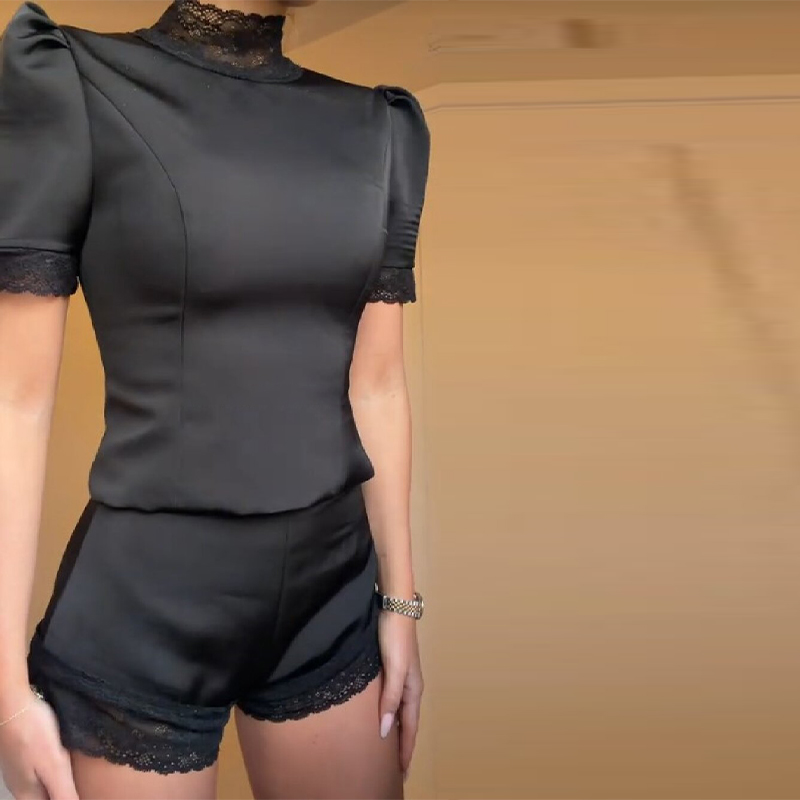 Off Shoulder Blouse - Conjuntos Cortos de Top con Borde