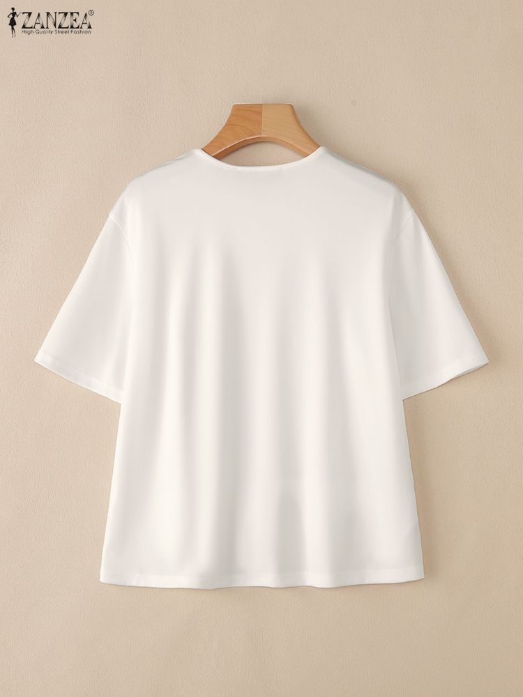 2025 ZANZEA elegante blusa de  - Summer Clothing Work reseña y precio