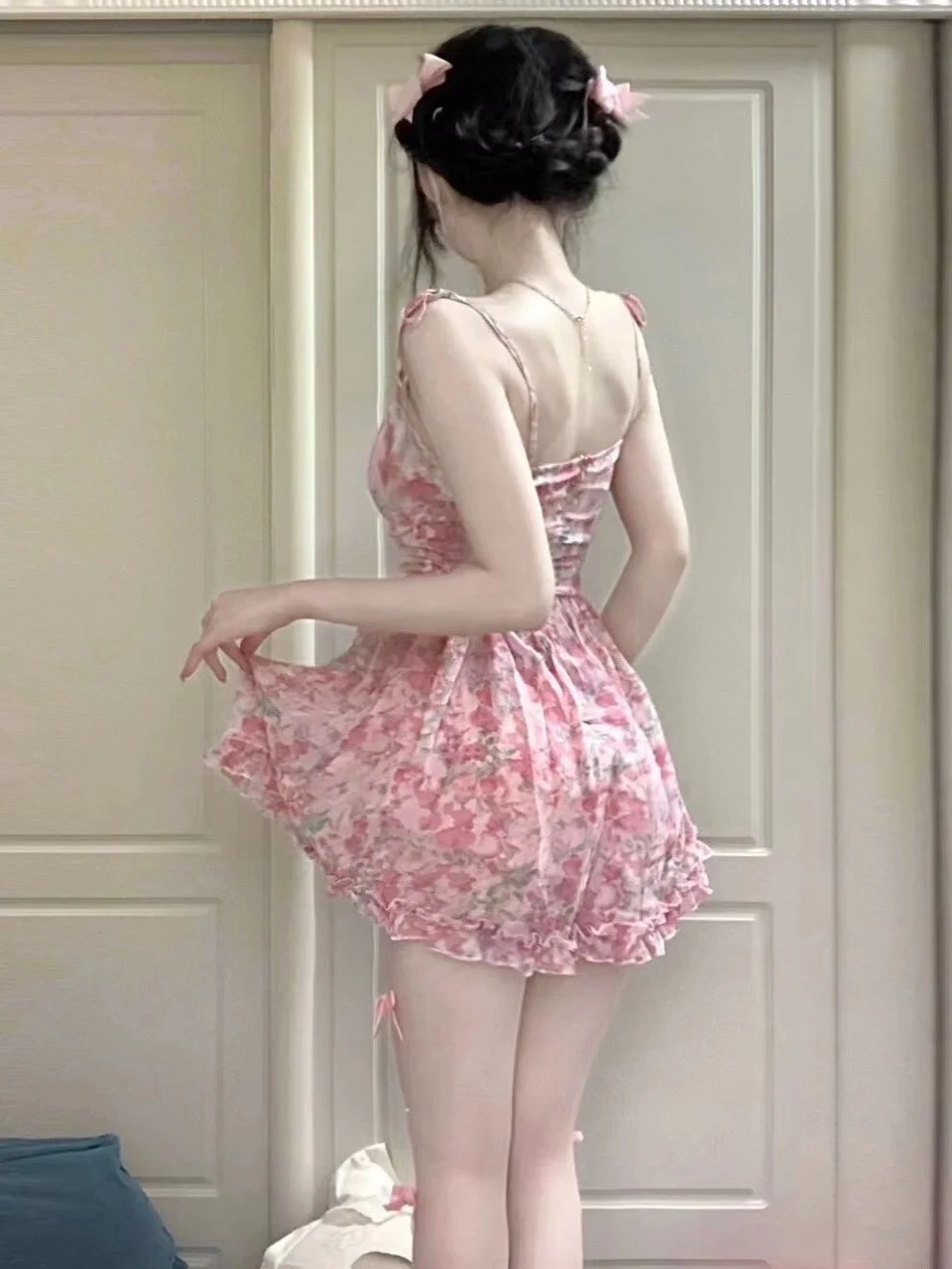 Vestido corto con estampado Fl - Summer Clothing Zara reseña y precio