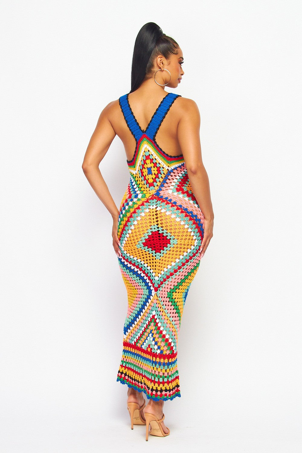 Vestido largo bohemio de ganch - Summer Clothing Colors reseña y precio