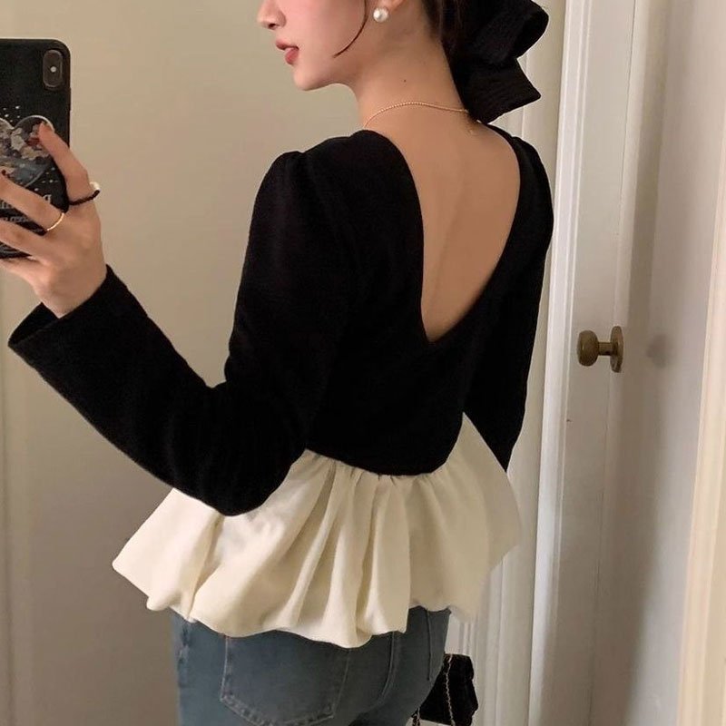 Blusa Sexy elegante con espald - Summer Clothing Colors reseña y precio