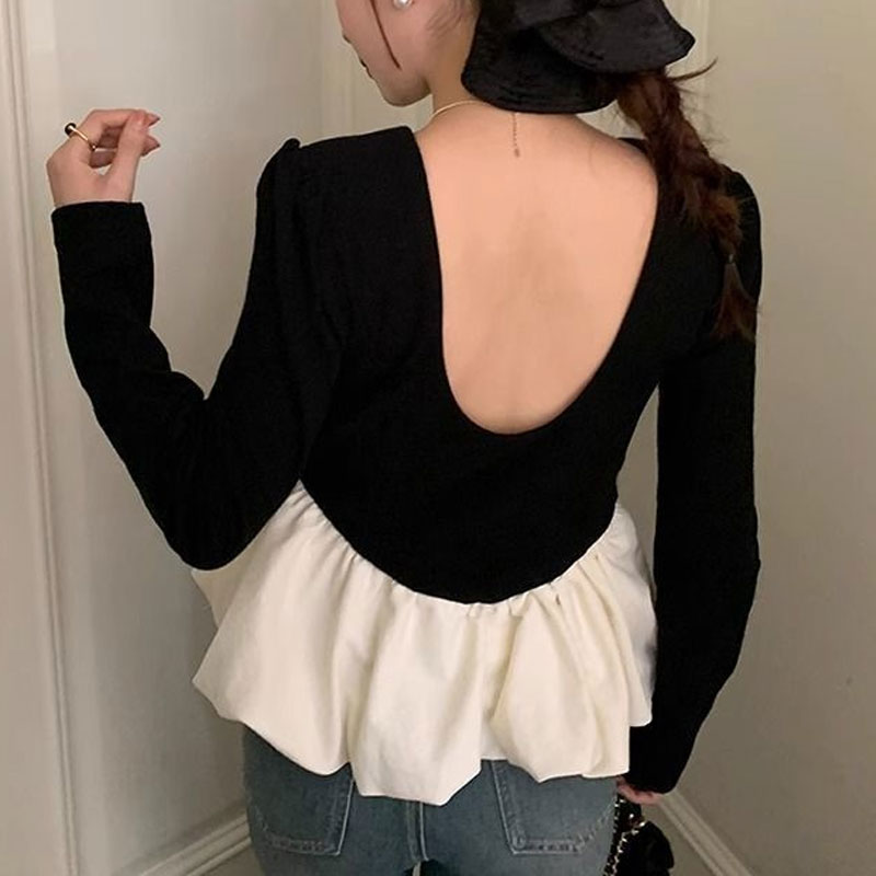 Blusa Sexy elegante con espald - Summer Clothing Colors reseña y precio
