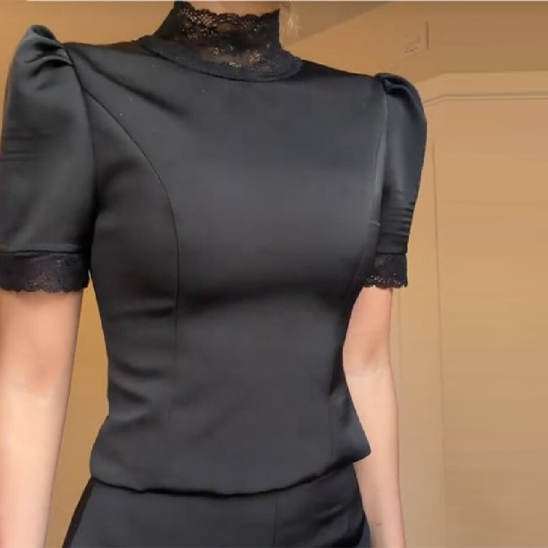 Conjuntos Cortos de Top con Bo - Off Shoulder Blouse reseña y precio