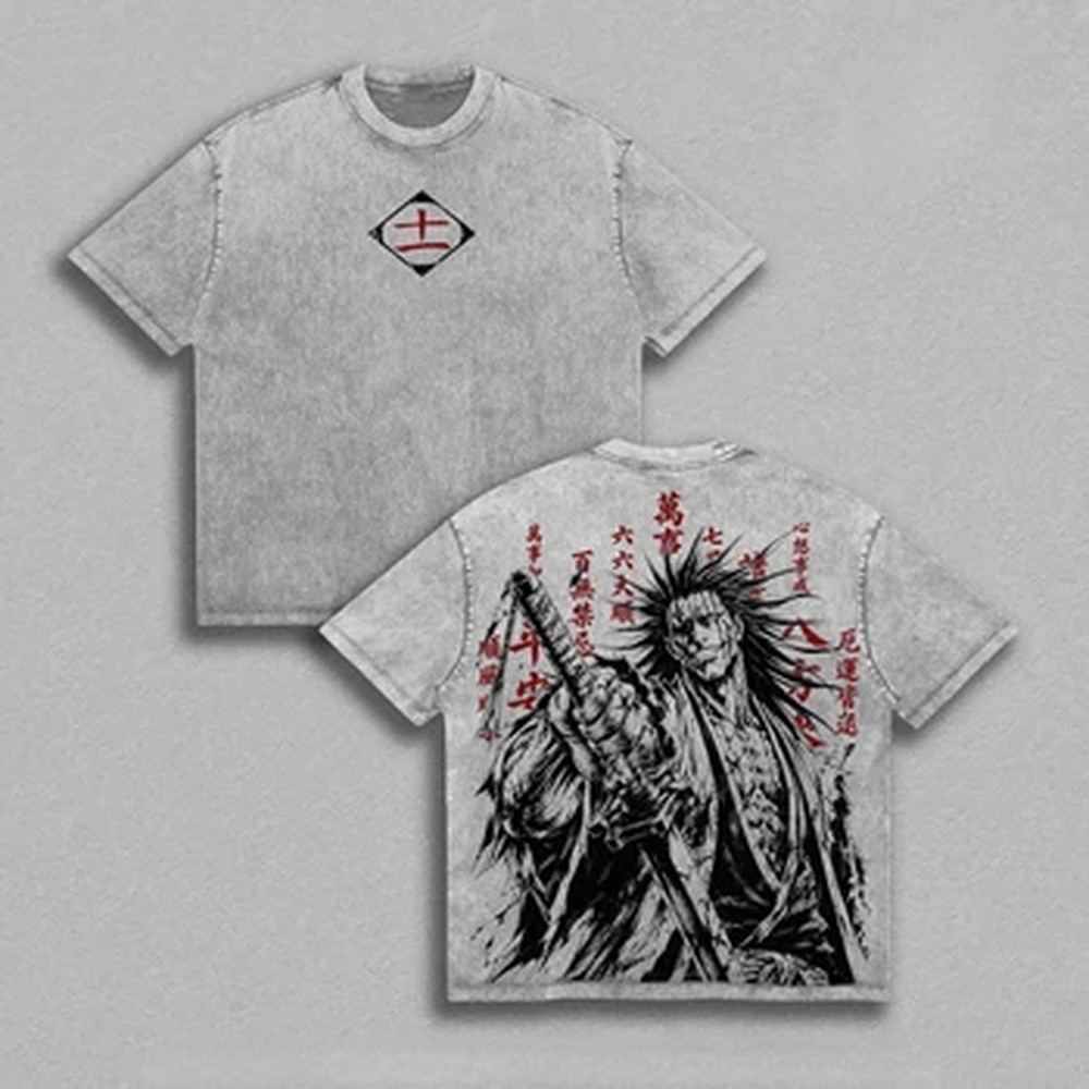 Camiseta de Anime Zaraki Kenpa - Vintage Summer Clothing Men reseña y precio